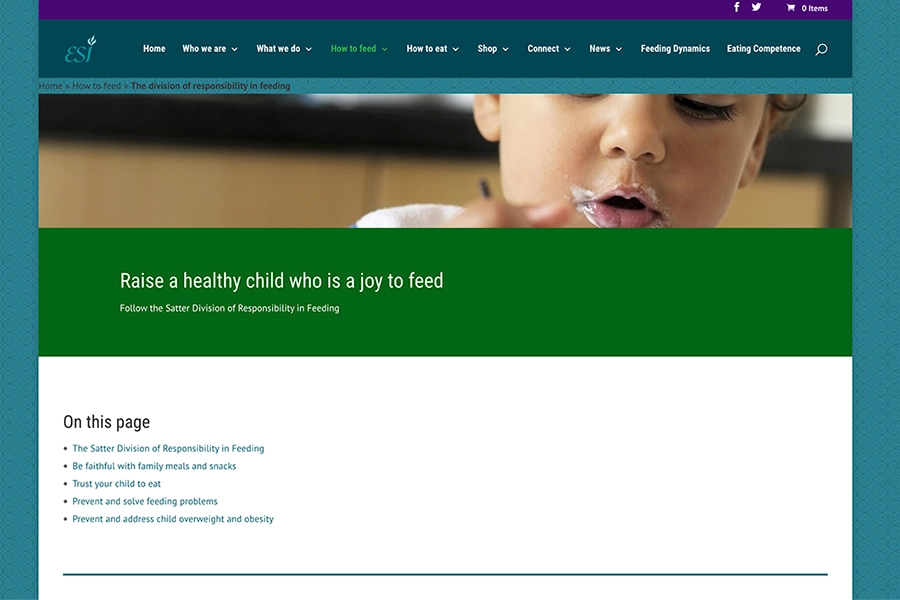 The Ellyn Satter Institute website